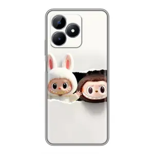 Чохол з принтом Лабубу для Realme C51 (Фігурки Labubu)