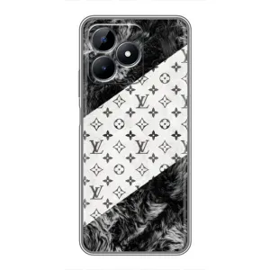 Чехол Стиль Louis Vuitton на Realme C51 (LV на белом)