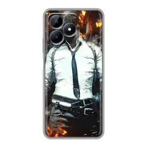Чохол з картинкою "Герой Pubg" на Realme C51 (Man Пубг)