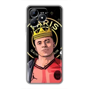 Чехол (TPU) с Футболистом на Realme C51 (Mbappe King)