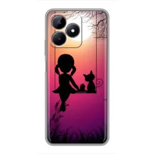 Дівчачий Чохол для Realme C51 (На гойдалці)
