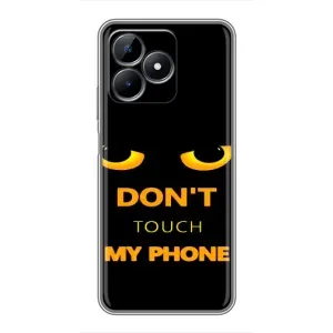Чохол з Прикольним Принтом на Realme C51 (Не чіпай мій телефон)