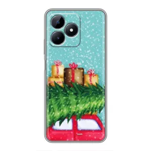 Чехол Новогодняя Елка на Realme C51 (Новогодние подарки)