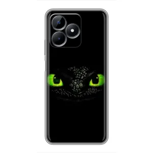 Чехол дракон Беззубик для Realme C51 (Глаза Беззубика)