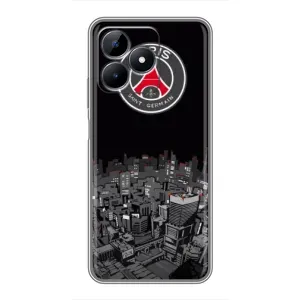 Силиконовые Чехлы принт Футбол на Realme C51 (PSG)