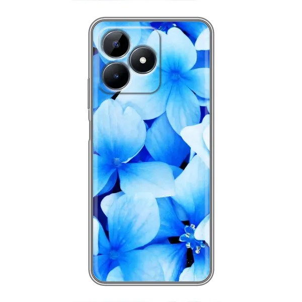 Чохол з малюнком «Сині квіти» для Realme C51 Чохол з малюнком «Сині квіти» для Realme C51