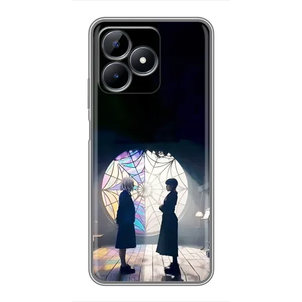 Чехол с рисунком «Уэнсдей и Энди» для Realme C51 Чехол с рисунком «Уэнсдей и Энди» для Realme C51