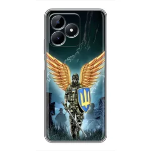 Патриотический Чехол для Realme C51 (ЗСУ з крильями)