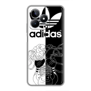 Чехол в стиле "Адидас" для Реалми с53 (Adidas шнурки)