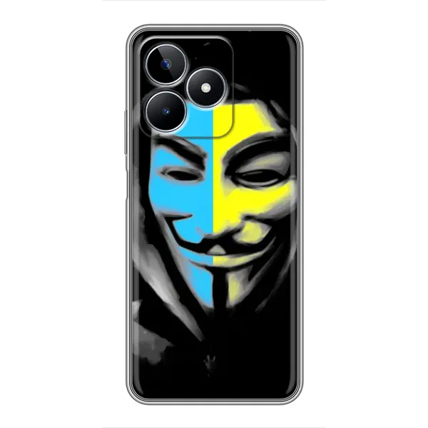 Чехол с рисунком «Анонимус патриот» для Realme C53 Чехол с рисунком «Анонимус патриот» для Realme C53