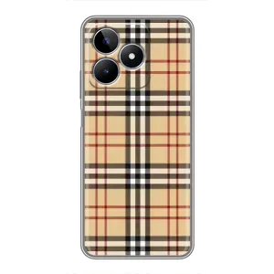 Чехол с Брендами одежды на Реалми с53 (Burberry стиль)