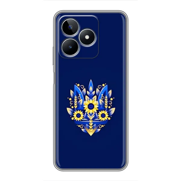 Чехол с рисунком «Цветущий Герб» для Realme C53