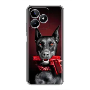 Чехол ДОБЕРМАН для Realme C53 (Доберман злой)