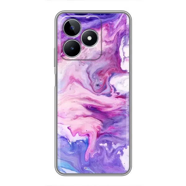 Чехол с рисунком «Фиолетовый мрамор» для Realme C53 Чехол с рисунком «Фиолетовый мрамор» для Realme C53