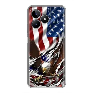 Чехол Флаг USA для Realme C53 (Флаг USA)
