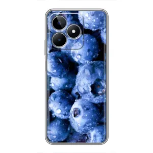 Чехол с изображением  вкусной еды для Realme C53 (Голубика)