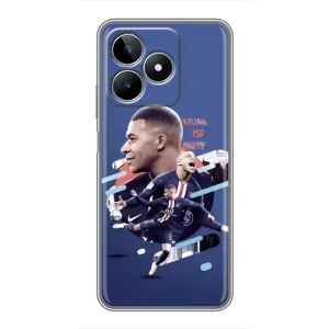 Чехол (TPU) с Футболистом на Realme C53 (Килиан)