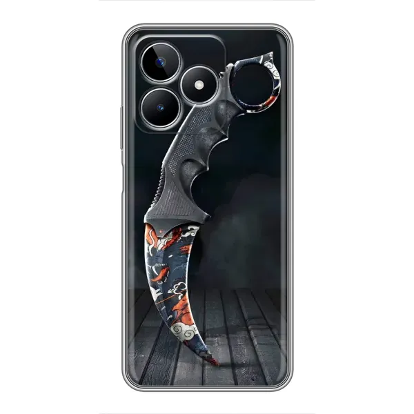Чехол с рисунком «Кинжал КС ГО» для Realme C53 Чехол с рисунком «Кинжал КС ГО» для Realme C53