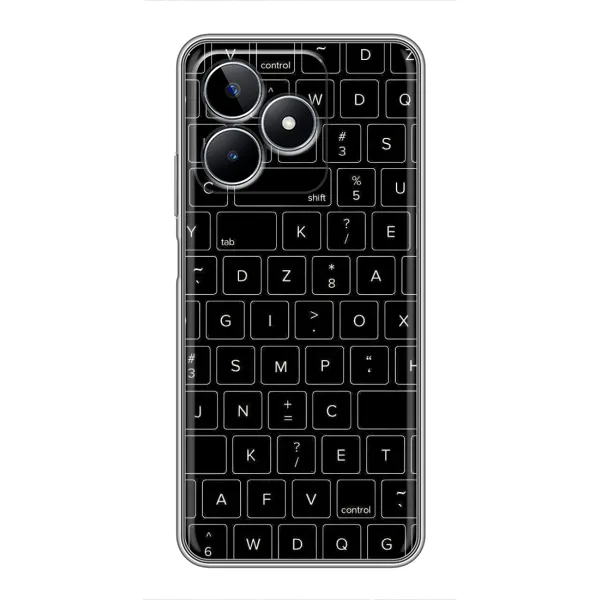 Чехол с рисунком «Клавиатура» для Realme C53 Чехол с рисунком «Клавиатура» для Realme C53
