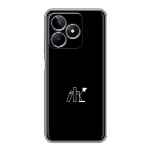 Чохол з картинками на чорному фоні для Realme C53 (Книжки)