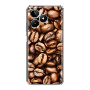 Чехол с изображением  вкусной еды для Realme C53 (Кофе)