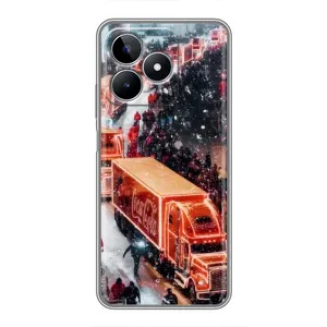 Чехлы на Новый Год Realme C53 (Кока Кола)