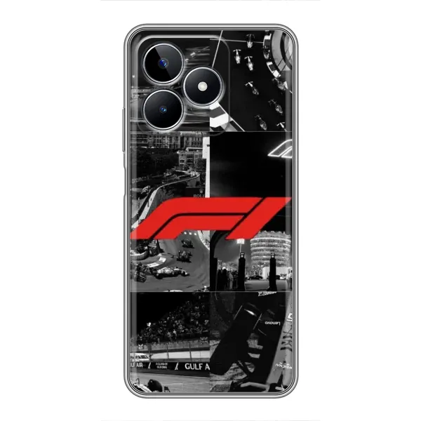 Чехол с рисунком «Коллаж Формула 1» для Realme C53 Чехол с рисунком «Коллаж Формула 1» для Realme C53