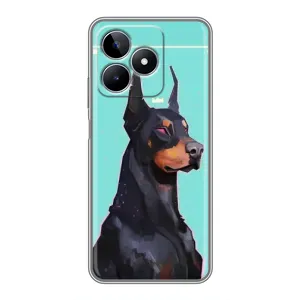 Чехол ДОБЕРМАН для Realme C53 (Король доберман)