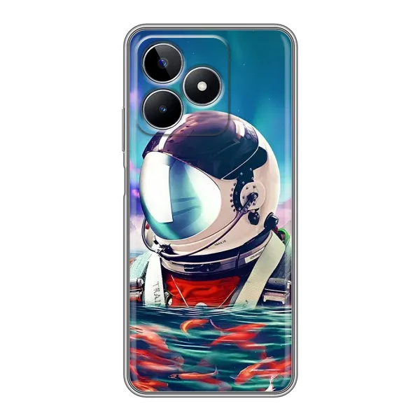 Чехол с рисунком «Космонавт в воде» для Realme C53 Чехол с рисунком «Космонавт в воде» для Realme C53