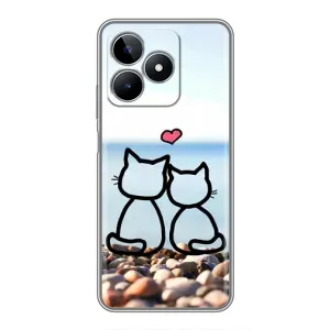 Силіконові Чохли Коханій людині для Realme C53 (Котейки)