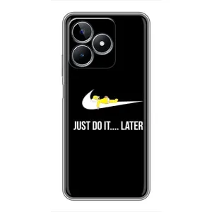 Силиконовый Чехол на Realme C53 с картинкой Nike (Later)