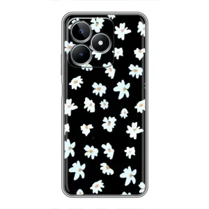 Чехол с ромашками на Realme C53 (Маленькие ромашки)