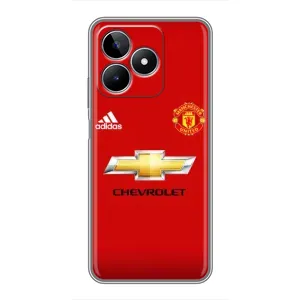 Силиконовые Чехлы принт Футбол на Realme C53 (Man United)
