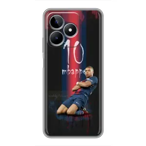 Чехол (TPU) с Футболистом на Realme C53 (MBAPPE 10)