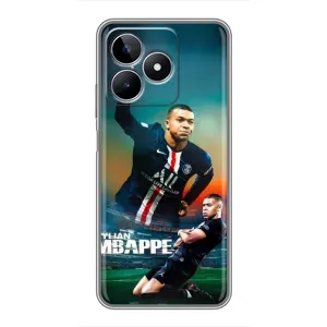 Чехол (TPU) с Футболистом на Realme C53 (MBAPPE)