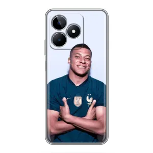 Чехол (TPU) с Футболистом на Realme C53 (Мбаппешичка)