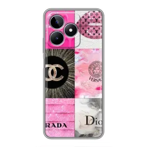 Чехол (Dior, Prada, YSL, Chanel) для Realme C53 (Модница)