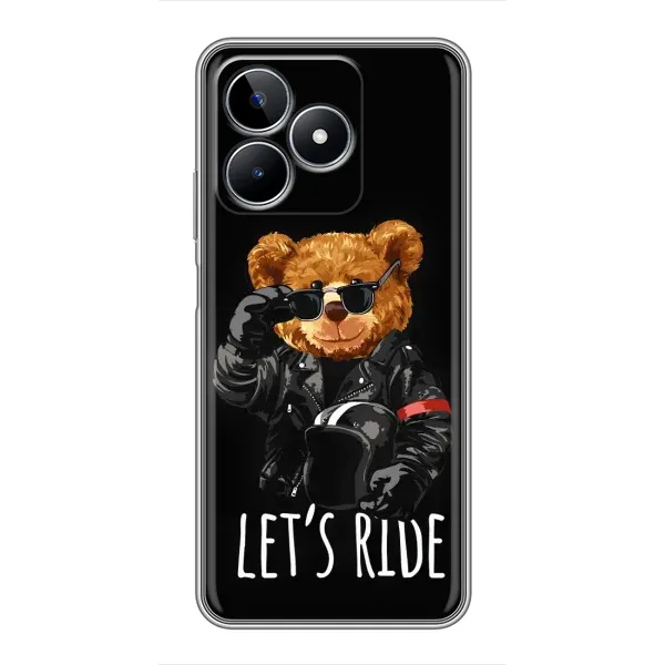 Чехол с рисунком «Модный Мишка» для Realme C53 Чехол с рисунком «Модный Мишка» для Realme C53