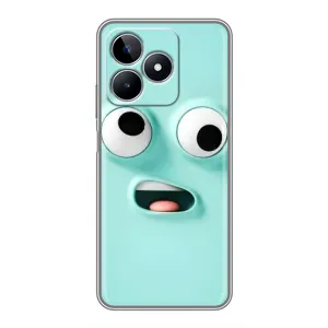 Силиконовые Чехлы (смешные стикеры) для Realme C53 (Забавное мятное лицо)