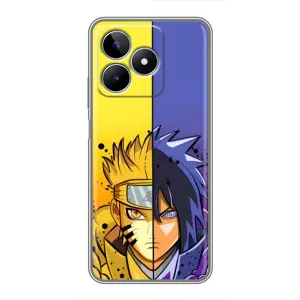 Купить Чехлы на телефон с принтом Anime для Realme C53 (Naruto Vs Sasuke)