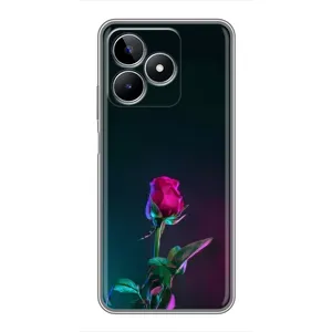 Чехлы с принтом Розочки для Realme C53 (Ночная роза)