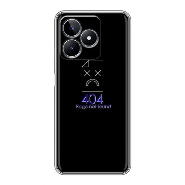 Чехол с рисунком «Ошибка 404» для Realme C53 Чехол с рисунком «Ошибка 404» для Realme C53