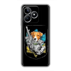 Чехол с принтом для Realme C53 (Патрон Воин)