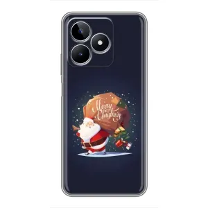 Чехол Санта Клаус для Realme C53 (Подарки от Санты)