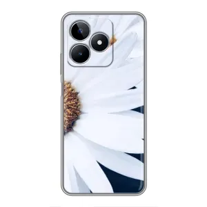 Чехол с ромашками на Realme C53 (Пол ромашки)