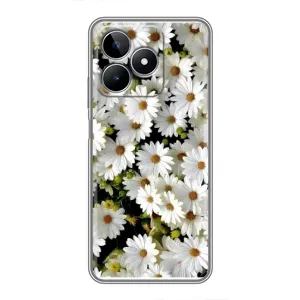 Чехол с ромашками на Realme C53 (Рамка в ромашках)
