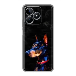 Бампер для Realme C53 з картинкою "Песики" (Собака Мопсік)
