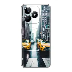 Силиконовый бампер (Работники) на Realme C53 (Такси)