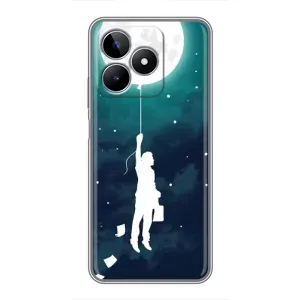 Чохол (ТПУ) з планетами на Realme C53 (To The moon)