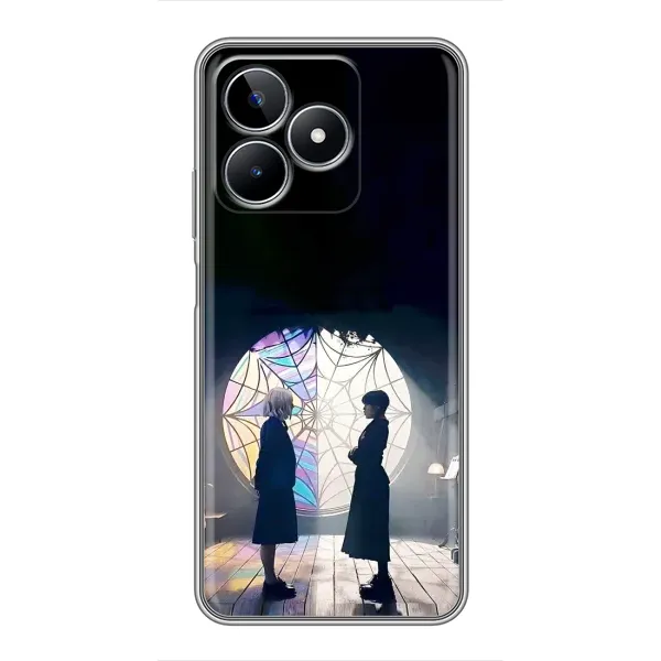 Чехол с рисунком «Уэнсдей и Энди» для Realme C53 Чехол с рисунком «Уэнсдей и Энди» для Realme C53